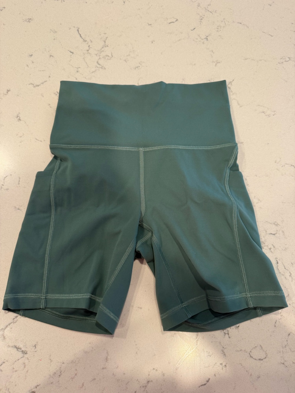 High-Waist wonder train lululemon biker shorts with pockets size 4